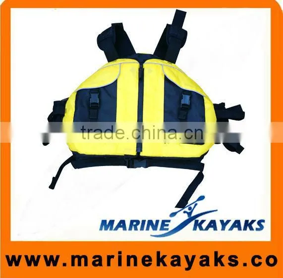 Kayak Life Vest/Sport Life Vest/Adjustable Kayaking Yellow Black