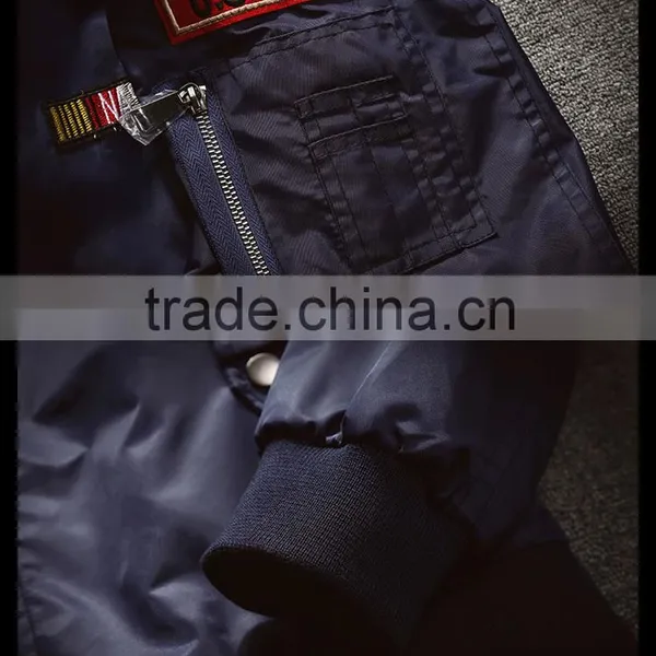 2016 Fashion Casual Outdoor Bomber Air Force Jackets With Retro Embroidery photo-4