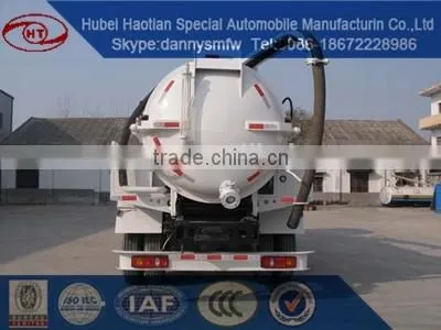 Cheaper Price for 4x2 Vacuum Sewage Suction Trucks With Vacuum Pump 4cbm 4000L Sewel Jetting Waste Water Tanker Truck photo-2