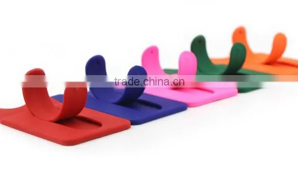 Custom Made Silicone 3m Sticker Smart Wallet Mobile Card Holder photo-3