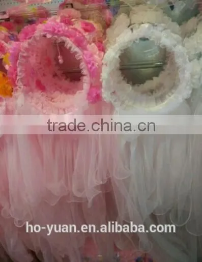 Hot Flower Girl Veil Garland Child Rosette Headband Tiara Wedding Prom Headpiece