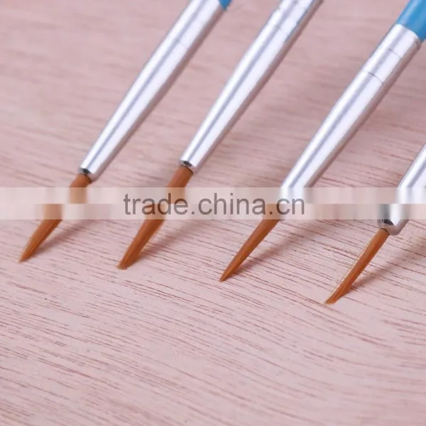 Wholesale 6 Pcs 2015 New Professional Nylon Hair Wood Handle Artist Paint Brush Set photo-3