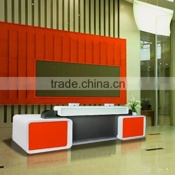 Modern Beauty White Reception Counter Hotel Furniture photo-6