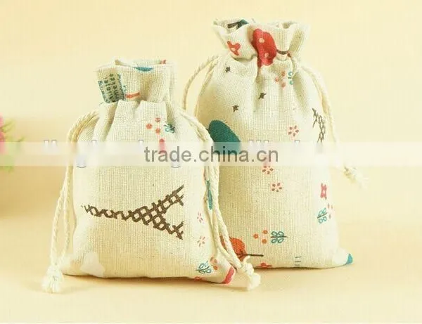 2015 Hot Sale Small Cotton Sling Grocery Bag photo-2