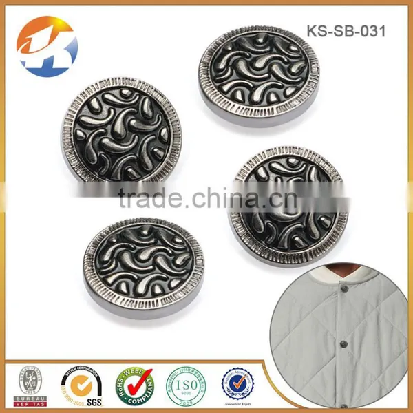 Hot Sale Gunmetal Custom Metal Pree Button photo-3