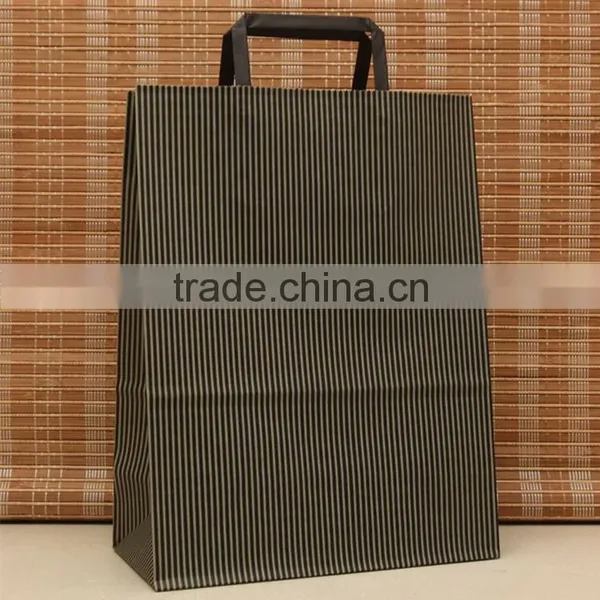 2016 Hot Sales Flat Handle Kraft Paper Bag photo-3