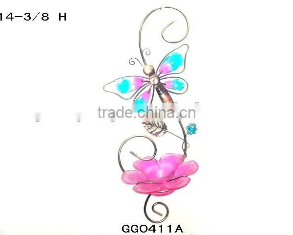 Glass Bird Feeder Tree Hanger Tray Bird Feeders photo-2