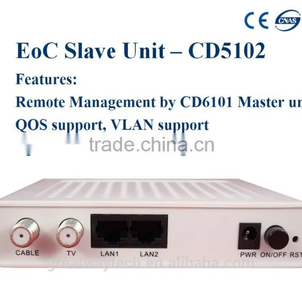 CATV Cable Network Ethernet Access Over EoC Slave Unit CD5102