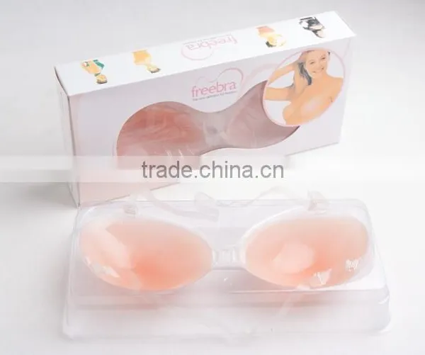 OEM Silicone Breast Cup Adhesive Girls Hot Sexy Front Clip Bra photo-2