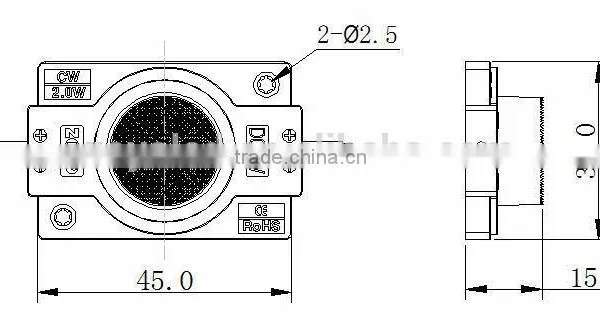High Power Led Module 2W With Lens Waterproof Led Module 12V 5 Year Warranty photo-3
