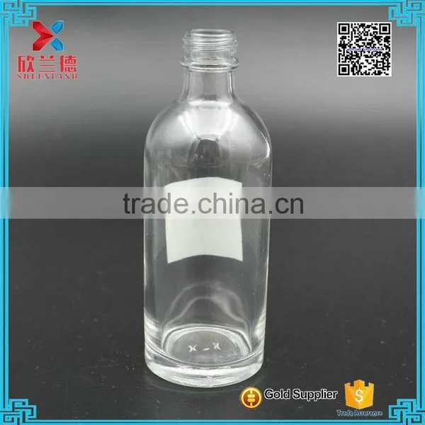 100ml Clear Cylinder Glass Empty Wine Bottle for Sale photo-2