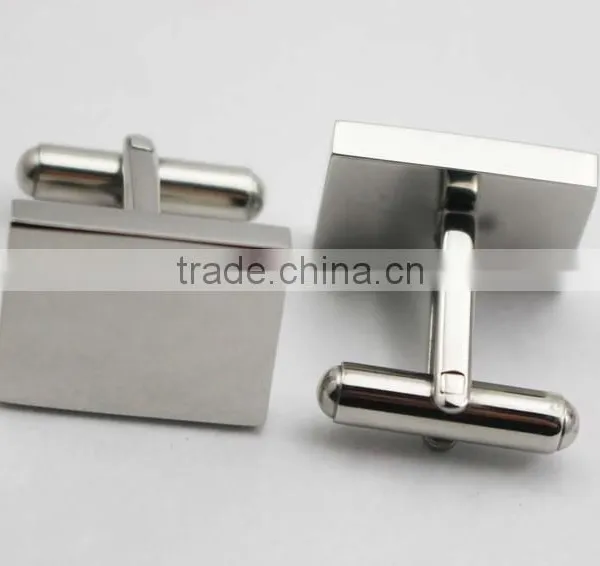 Men's Business Cufflinks Silver Rectangle Cufflinks photo-6