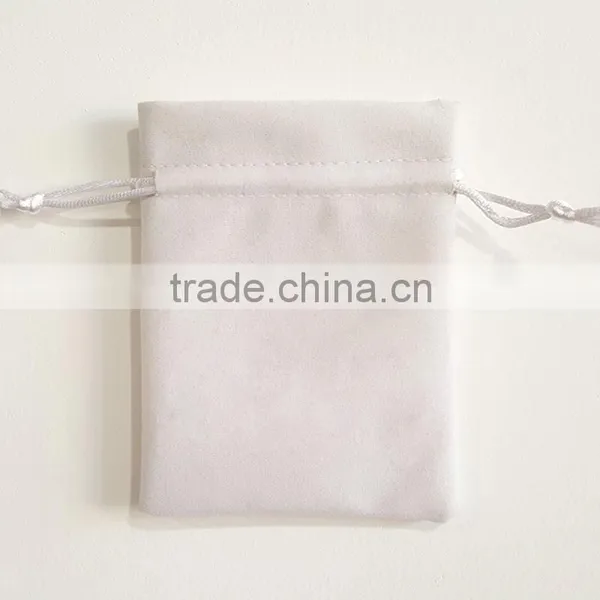 White Fabric Personalized Drawstring Bags for Kids/small Fabric Drawstring Bags With Gold Strings Quality Choice photo-6