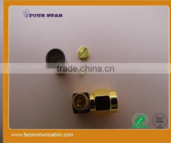 SMA Male Right Angle Crimp Connector for LMR200 Cable photo-5
