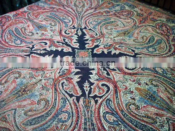 Jacquard Woven Wool Fabric From India 40"/ 80"