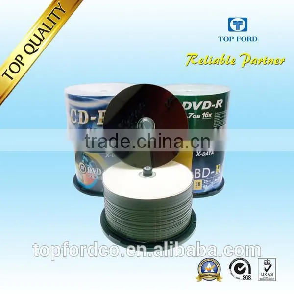 White Inkjet Printable BD-R 25GB 6X (Brown & Blue) for Your Choice photo-5