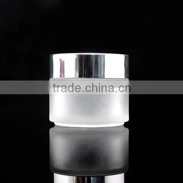 100g Empty Cosmetic Glass Jar Glass Bottle With Aluminum Cap photo-4