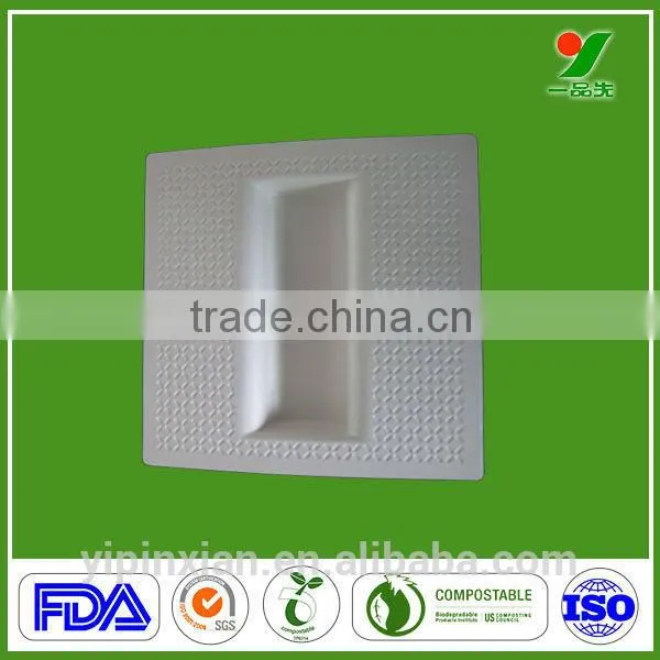 Hot Eco-friendly Paper Pulp Tray Biodegradable Molded Pulp Packing Material photo-2