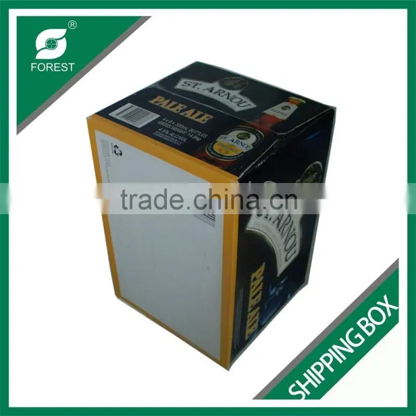 24 PACK BEER BOTTLES CORRUGATED CARTON BOX CUSTOM PRINTED 330ML WINE SHIPPING BOX photo-3
