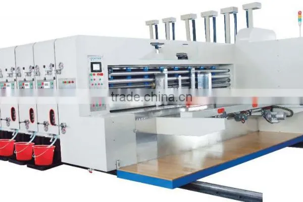 2016 New Type of Flexo 4 Colors Prining Slotting Die Cutting Machine for Car photo-6