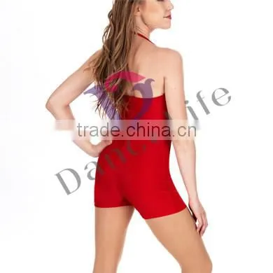 A2622 Shorty Halter Unitards Women Spandex Sexy Unitard Wholesale Ballet Dance Unitards Ballet Unitards photo-4