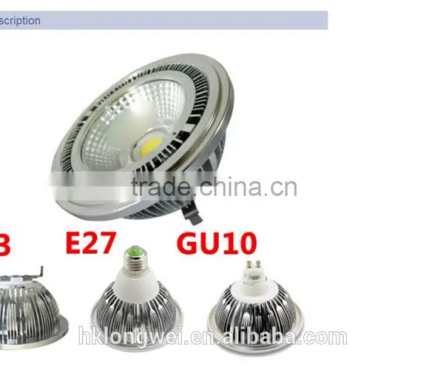Cob 5w 7w 9w 12w 15w 18w High Power Led Spotlight Ar111 photo-2