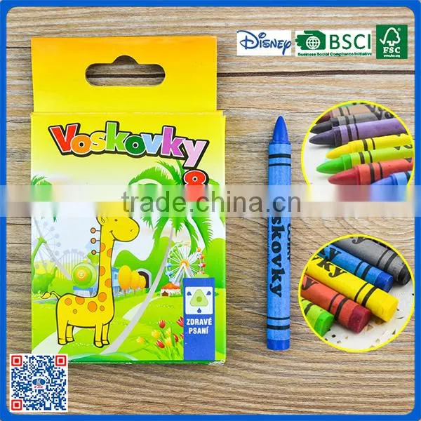 Wholesale Environmental School 8 Color Crayon Into Paper Box for Art photo-5