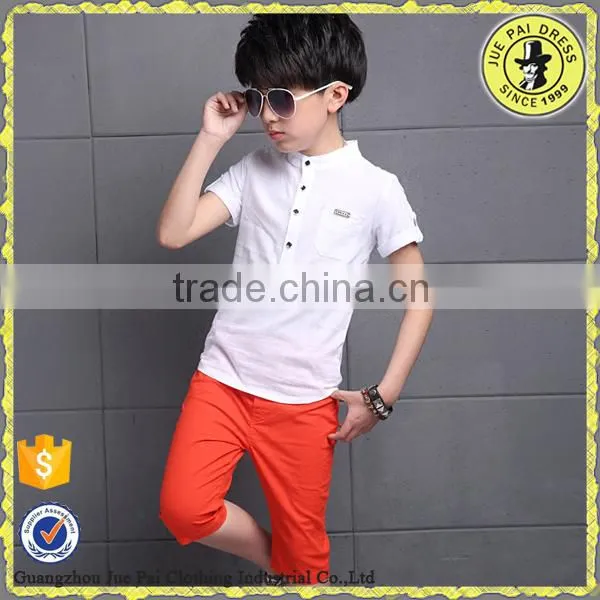 summer boy's short sleeve suit fashion new type children suit boy cloth