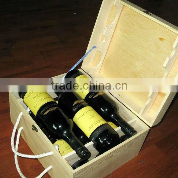 Wooden Wine Box-for 6 Bottles