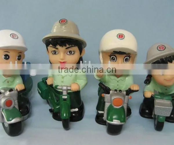 Plastic Postboy Saving Box With Green Dress Money Box Coin Bank photo-5