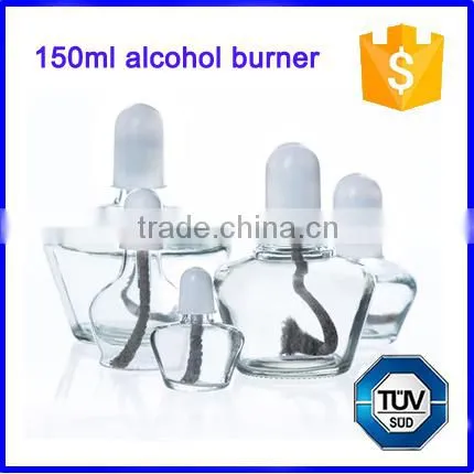 Durable Glass Alcohol Burner Spirit Lamp Lab Heating Burning