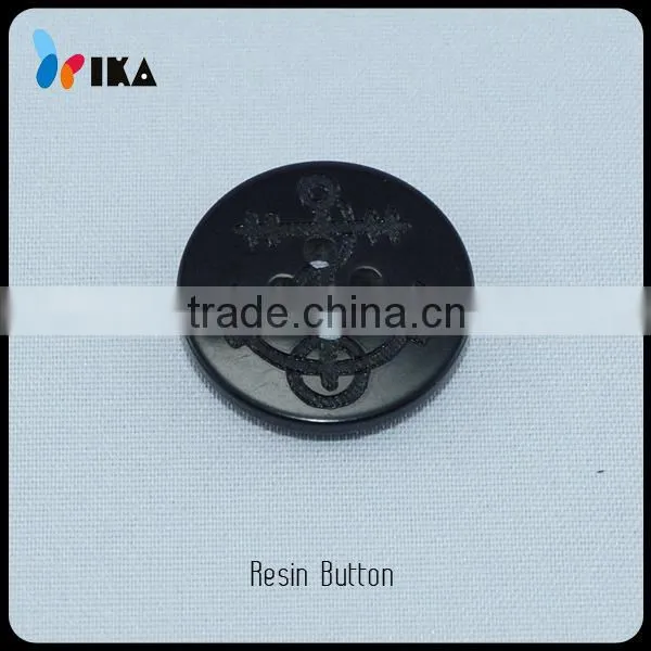 Wholesale Laser Engraved Anchor Pattern Resin Buttons /accessory Factory/resin Button