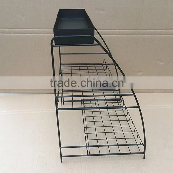 Custom Different Size Wire Countertop Display Rack For Tea Boxes photo-4