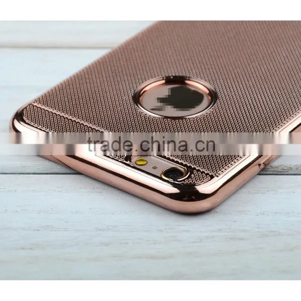 C&T Plating Weave Lines Soft Flexible TPU Skin Case for IPhone 6/6S photo-3