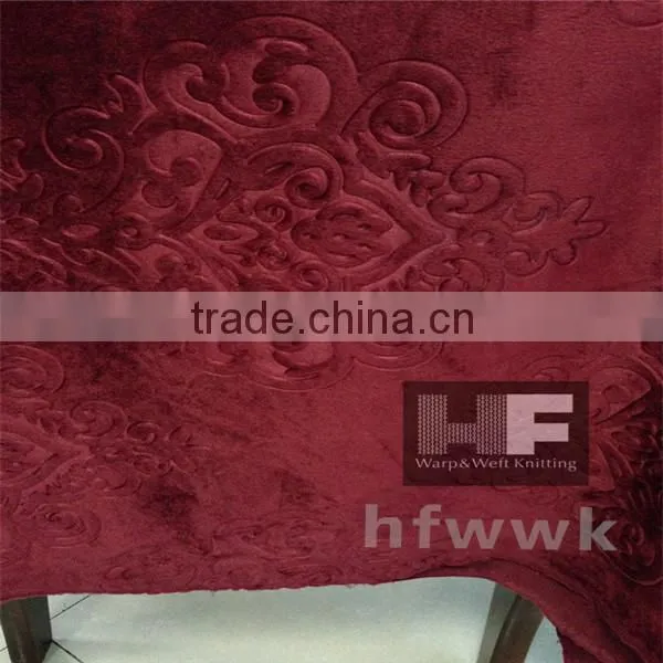 3D Embossed Designer Fabric Velvet Upholstery Sofa Set Fabric photo-2