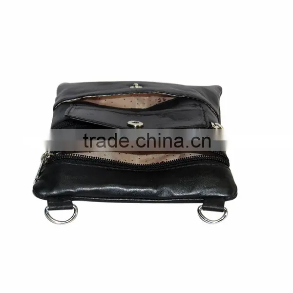Black Leather Sling Bags for Men and Women Both Genuine Leather photo-4