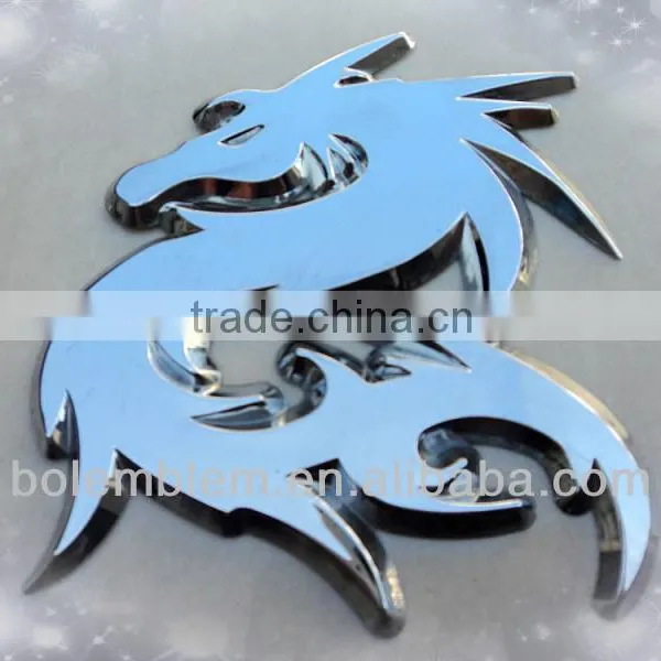 Plastic Chrome Dragon Emblem photo-3
