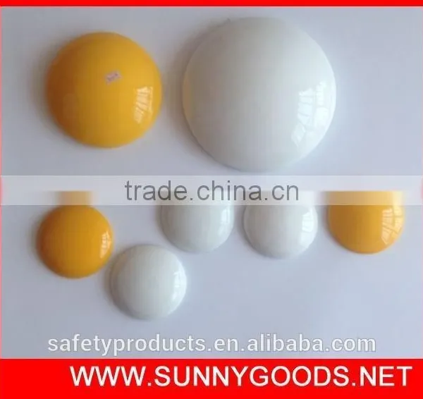 Diameter 10cm Road Safety Yellow Ceramic Stud photo-3