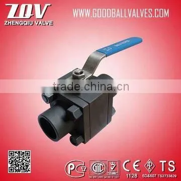 Best prices 3pc 6000psi ball valve fire safe for petroleum