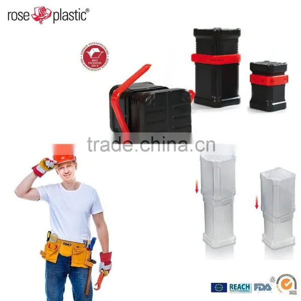 Round Square Telescopic Plastic Tubes Packaging for Candy BK photo-6