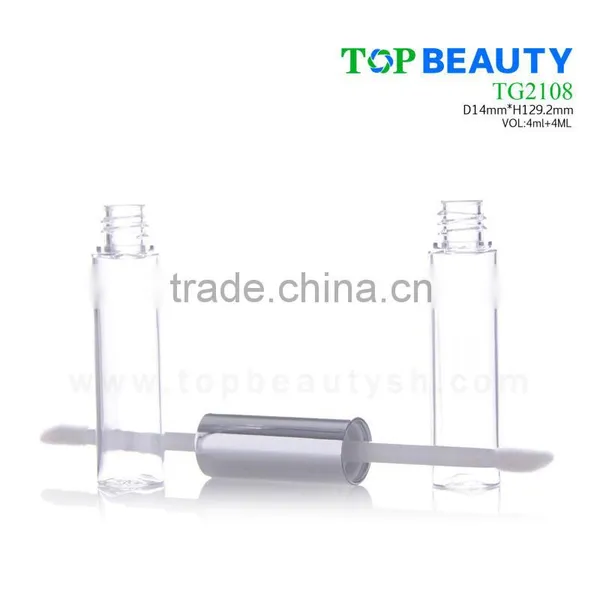 TG2108 4ml+4ml Double-end Cylinder Transparent Lip Gloss Tubes photo-6