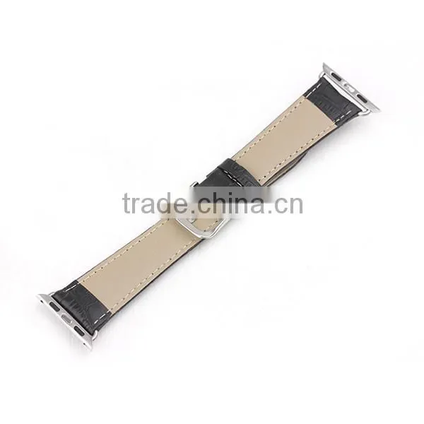 Luxury Exotic Leather Watch Band Genuine Leather Alligator Watch Band for IWatch photo-4