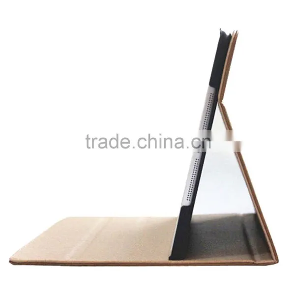 Wood Grain Leather Cases for Apple IPad Air 2 Stand Tablet Case photo-4