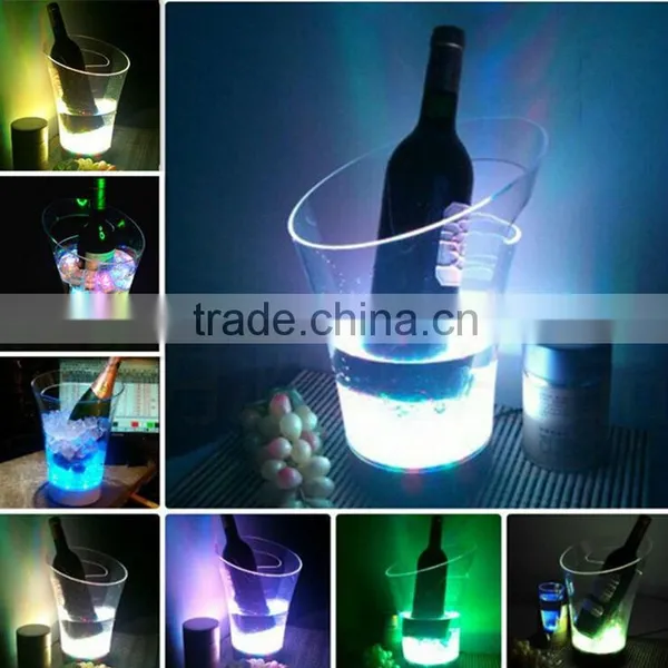 2014 Hot Sell Belvedere Vodka Acrylic Led Ice Bucket for Party