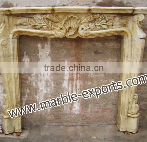 Marble Carved Fireplace