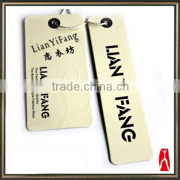 2016 Paper Cothing Tag Hang Tag Labels for Garments