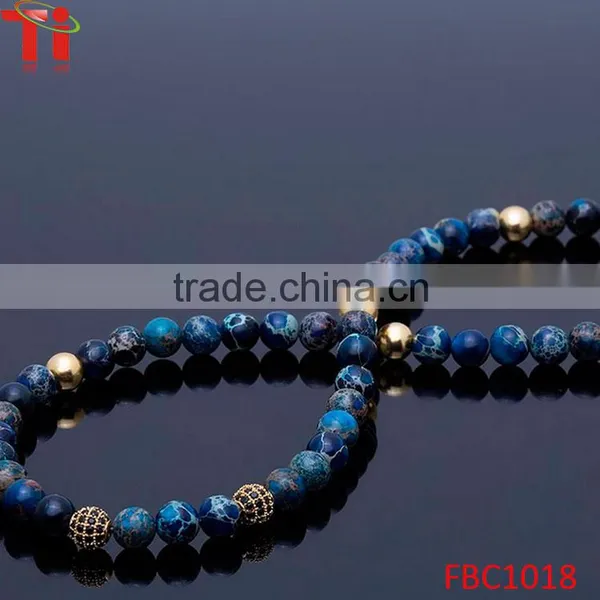 Hot-sale Bead Jewelry With Lapis Lazuli Glass Bead Bracelet photo-4