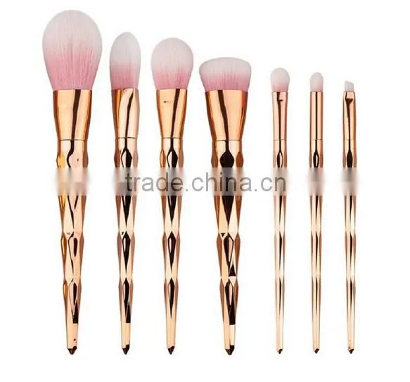 Wholesale High Quality 7pcs Rainbow Handle Cosmetic Makeup Brush Set for Women photo-2
