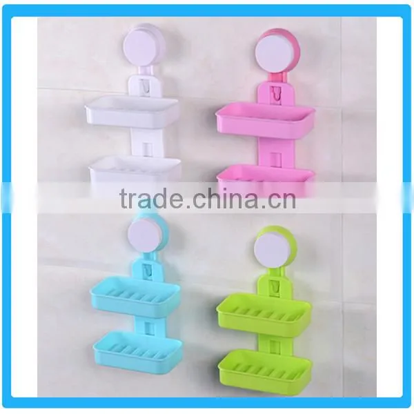 Plastic Double Soap Holders With Strong Sucker photo-2
