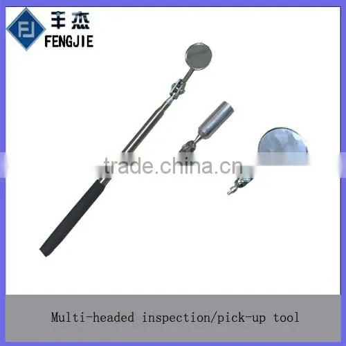3-in-1 Telescopic Multi-headed Inspection Mirror/pick-up Tool photo-4